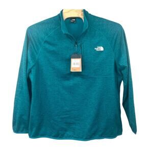 The North Face Men’s Canyonlands 1/2 Zip Pullover Fleece XXL Harbor Blue Heather